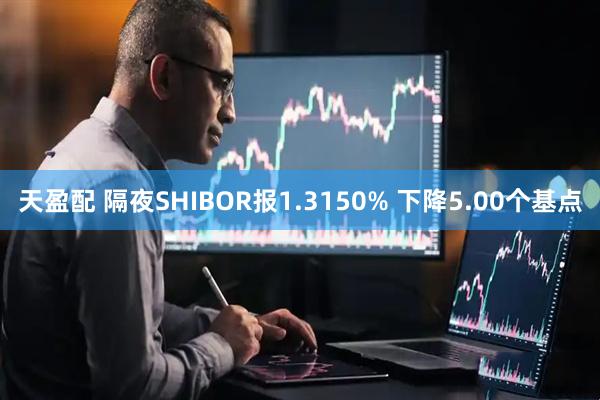 天盈配 隔夜SHIBOR报1.3150% 下降5.00个基点
