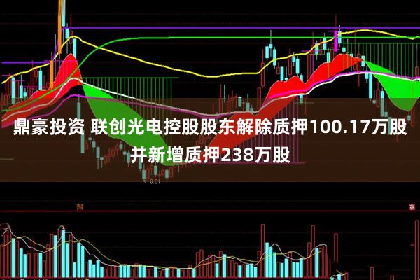 鼎豪投资 联创光电控股股东解除质押100.17万股并新增质押238万股